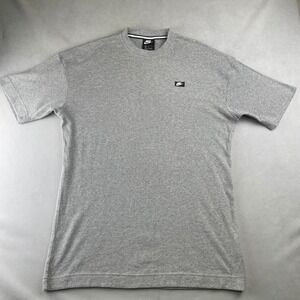 Nike Mens Grey Waffle Knit Crew Neck Thermal T Shirt Oversized Summer 2020 M New